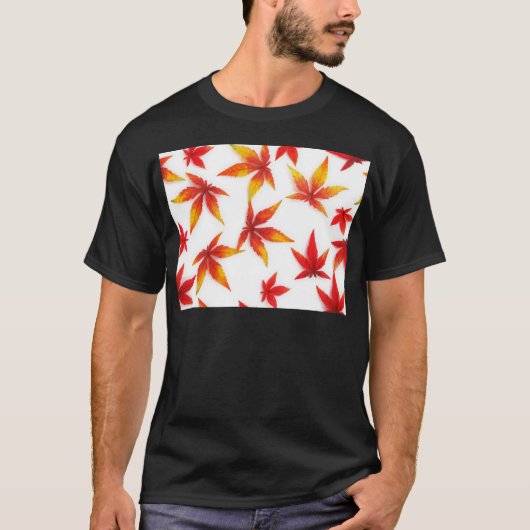 Blätter für rote Herbstmaple T-Shirt (Vorderseite)
