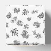 Blätter für Schwarz und Weiß, Art Bath Bomb Box Geschenkschachtel (Oben)