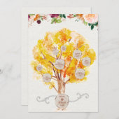 Blätter für Stammbaumaple Genealogische Herkunft Dankeskarte (Vorne/Hinten)