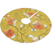 Blätter für tropische Blume: Exotisches Hintergrun Polyester Weihnachtsbaumdecke (Schrägansicht)