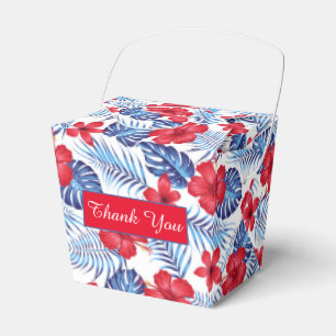 Blätter für tropische Blume Vielen Dank für Ihr In Geschenkschachtel