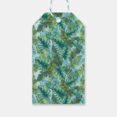 Blätter für tropische grüne Pflanze Geschenkanhänger (Rückseite)