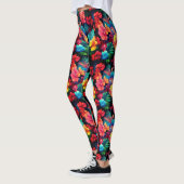 Blätter für tropische Orangenblüten-66771 Leggings (Links)