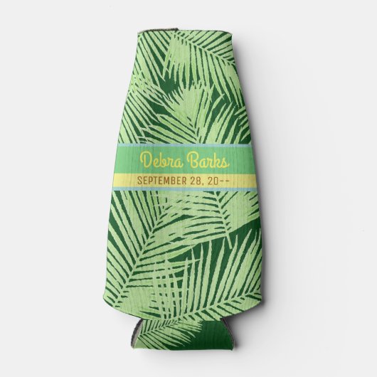 Blätter für tropische Party Flaschenkühler (Vorderseite)