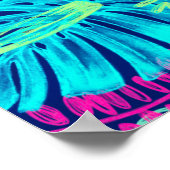 Blätter für tropische Wasserfarben | Poster (Ecke)