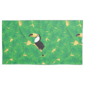 Blätter für Tukane und Bananen Kissenbezug (Vorderseite-Links)