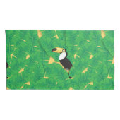 Blätter für Tukane und Bananen Kissenbezug (Rückseite-Rechts)