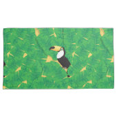 Blätter für Tukane und Bananen Kissenbezug (Vorderseite-Rechts)