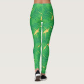 Blätter für Tukane und Bananen Leggings (Rückseite)