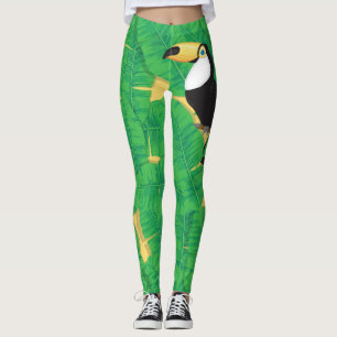 Blätter für Tukane und Bananen Leggings
