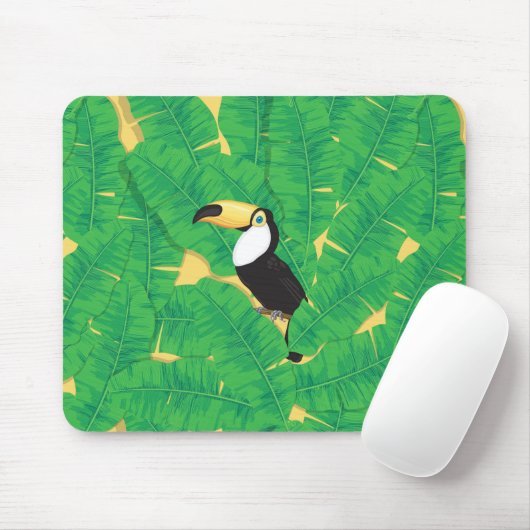 Blätter für Tukane und Bananen Mousepad (Mit Mouse)