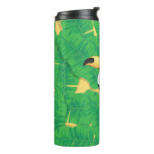 Blätter für Tukane und Bananen Thermosbecher (Nach links gedreht)
