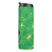 Blätter für Tukane und Bananen Thermosbecher (Nach rechts gedreht)