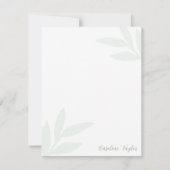 Blätter für verblichene Vegetation Mitteilungskarte (Vorderseite)