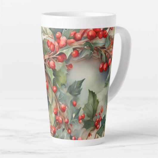 Blätter für Vintage Aquarellbeeren Milchtasse (Rechte Ecke)