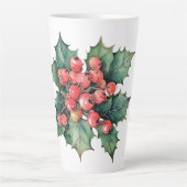 Blätter für Vintage Aquarellbeeren Milchtasse (Vorderseite)