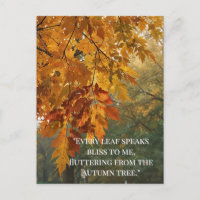 Blätter für Waldbäume im Herbst - Zitate