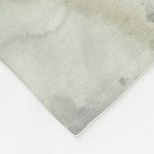 Blätter für Wasser - Aquarell Fleecedecke (Ecke)