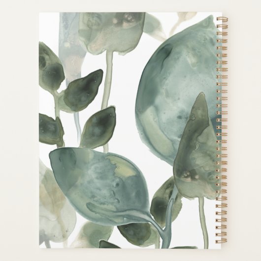 Blätter für Wasser - Aquarell Planer (Rückseite)