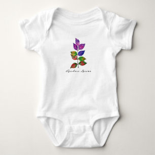 Blätter für Wasserfarben Baby Strampler