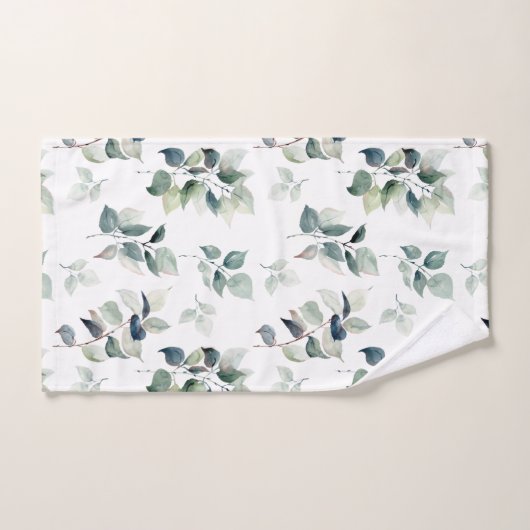 Blätter für Wasserfarben Badhandtuch Set (Handtuch)