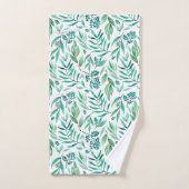 Blätter für Wasserfarben Badhandtuch Set (Handtuch)