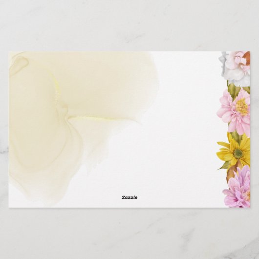 Blätter für Wasserfarben Briefpapier (Rückseite)