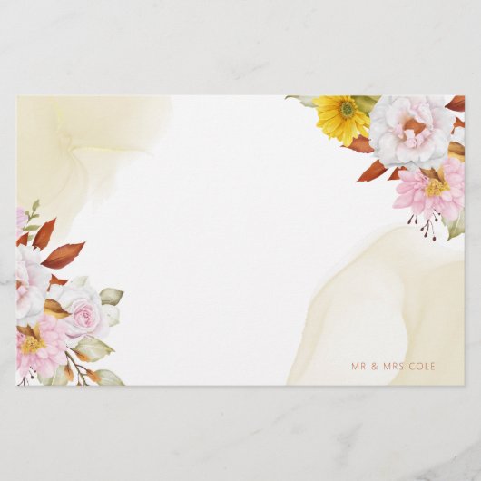 Blätter für Wasserfarben Briefpapier (Vorderseite)