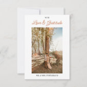 Blätter für Wasserfarben Dankeskarte (Vorderseite)