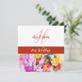 Blätter für Wasserfarben, die einladen Einladung (Stehend Vorderseite)