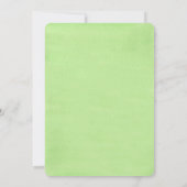 Blätter für Wasserfarben Einladung (Rückseite)