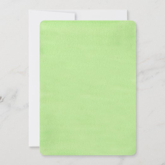 Blätter für Wasserfarben Einladung (Rückseite)