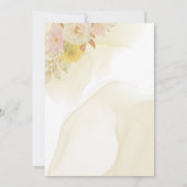 Blätter für Wasserfarben Einladung (Rückseite)