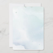 Blätter für Wasserfarben Elefant-Rose 1. Einladung (Rückseite)