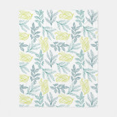 Blätter für Wasserfarben Fleecedecke (Vorderseite)