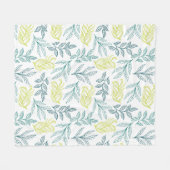 Blätter für Wasserfarben Fleecedecke (Vorderseite (Horizontal))