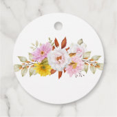 Blätter für Wasserfarben Geschenkanhänger (Rückseite)