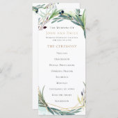 Blätter für Wasserfarben - Hochzeit an der Grenze Programm (Vorne/Hinten)