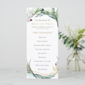 Blätter für Wasserfarben - Hochzeit an der Grenze Programm (Stehend Vorderseite)