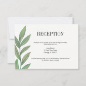 Blätter für Wasserfarben Hochzeitsempfehlung Einladung (Vorderseite)