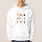 Blätter für Wasserfarben im Herbst Graphic Hoodie (Vorderseite)