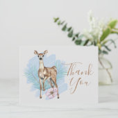 Blätter für Wasserfarben-Kiefer Danke Karte (Stehend Vorderseite)