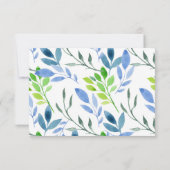 Blätter für Wasserfarben mit RSVP (Rückseite)