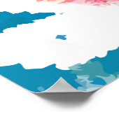Blätter für Wasserfarben Poster (Ecke)