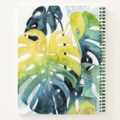 Blätter für Wasserfarben-Sonnenuntergang Notizblock (Rückseite)