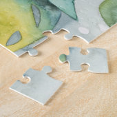 Blätter für Wasserfarben-Sonnenuntergang Puzzle (Seite)