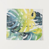 Blätter für Wasserfarben-Sonnenuntergang Wandteppich (Vorderseite (Horizontal))