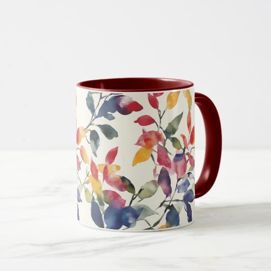 Blätter für Wasserfarben Tasse (VorderseiteRechts)