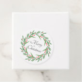 Blätter für Wasserfarben und Beeren Geschenkanhänger (Beispiel)