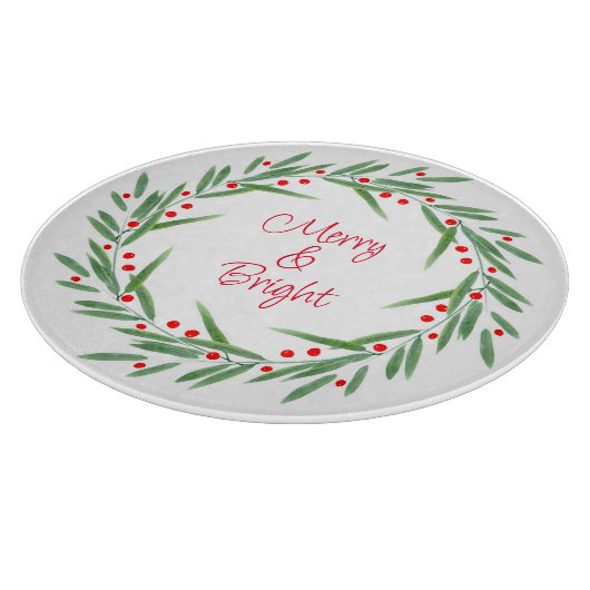 Blätter für Wasserfarben und Beeren Schneidebrett (Ecke)